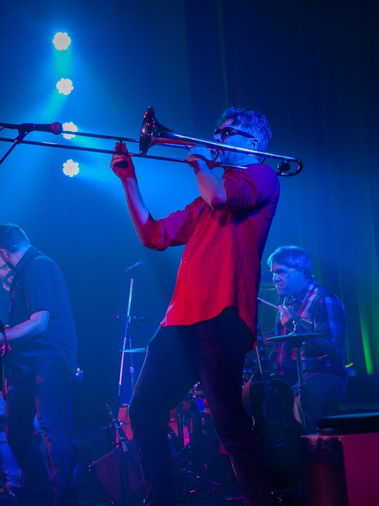 trombonist on stage